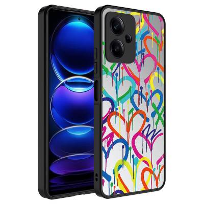 Xiaomi Redmi Note 12 5G Case with Mirror Pattern Camera Protection Glossy Zore Mirror Cover - 8