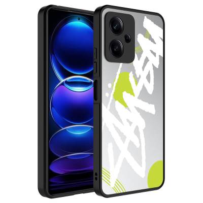 Xiaomi Redmi Note 12 5G Case with Mirror Pattern Camera Protection Glossy Zore Mirror Cover - 3