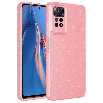 Xiaomi Redmi Note 12 Pro 4G Case Camera Protection Glittery Luxury Zore Cotton Cover - 1