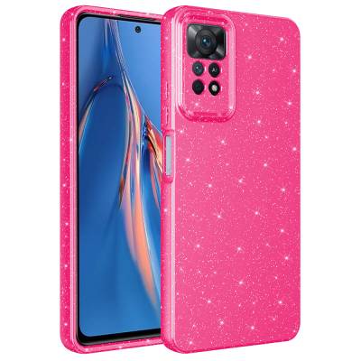 Xiaomi Redmi Note 12 Pro 4G Case Camera Protection Glittery Luxury Zore Cotton Cover - 9