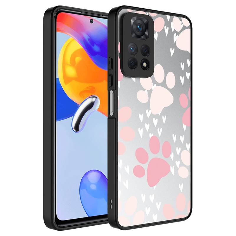 Xiaomi Redmi Note 12 Pro 4G Case Mirror Patterned Camera Protected Glossy Zore Mirror Cover - 9