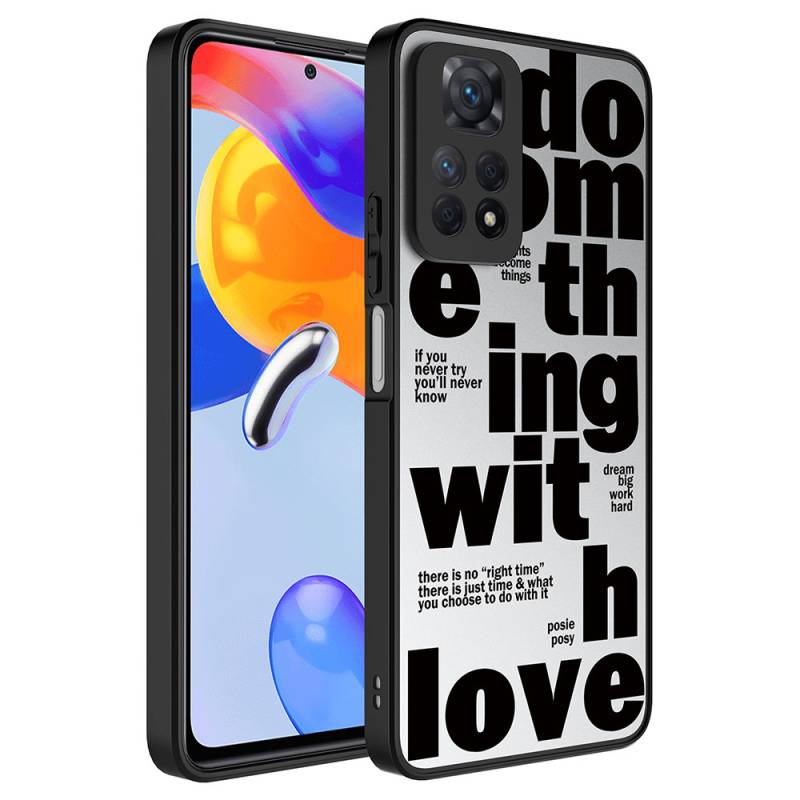 Xiaomi Redmi Note 12 Pro 4G Case Mirror Patterned Camera Protected Glossy Zore Mirror Cover - 10