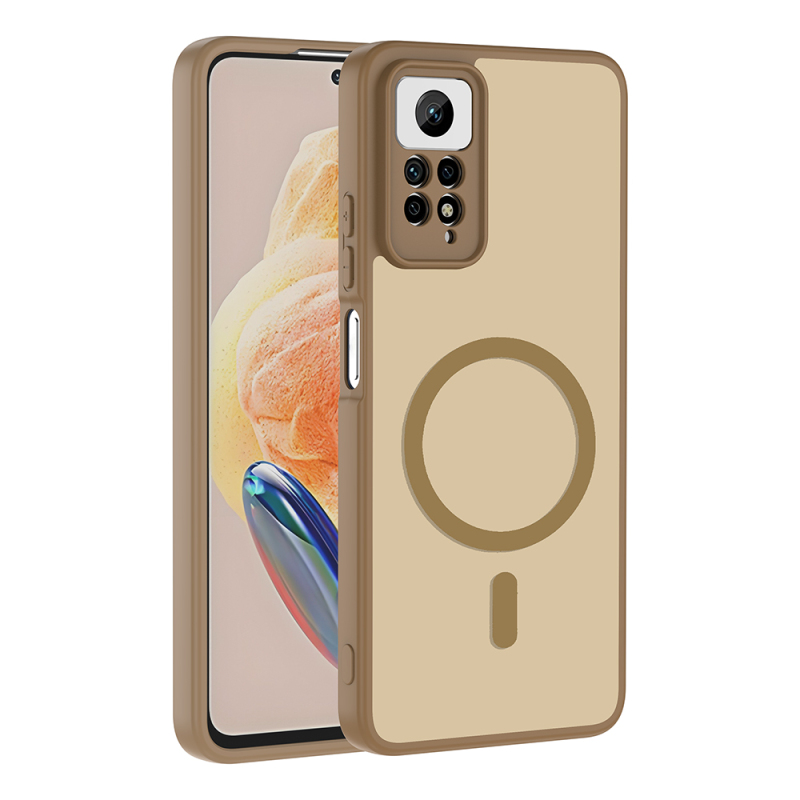 Xiaomi Redmi Note 12 Pro 4G Case with M-safe Charging Feature Zore Flat Cover - 1