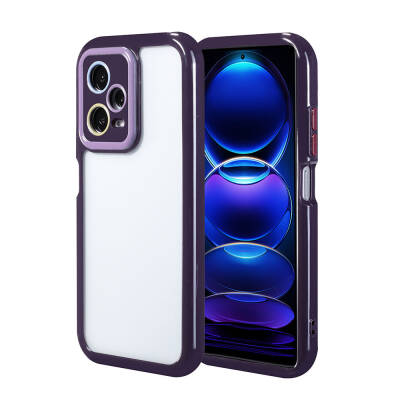 Xiaomi Redmi Note 12 Pro 5G Case Camera Protected Colorful Edge Frame Design Zore Vitamin Cover - 1