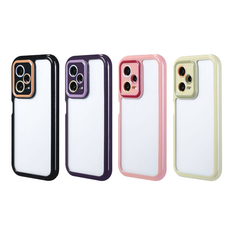 Xiaomi Redmi Note 12 Pro 5G Case Camera Protected Colorful Edge Frame Design Zore Vitamin Cover - 2