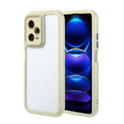 Xiaomi Redmi Note 12 Pro 5G Case Camera Protected Colorful Edge Frame Design Zore Vitamin Cover - 3