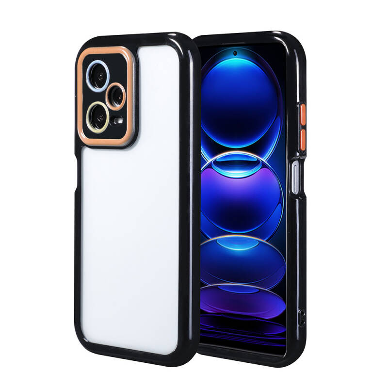 Xiaomi Redmi Note 12 Pro 5G Case Camera Protected Colorful Edge Frame Design Zore Vitamin Cover - 5