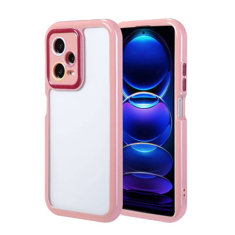 Xiaomi Redmi Note 12 Pro 5G Case Camera Protected Colorful Edge Frame Design Zore Vitamin Cover - 4