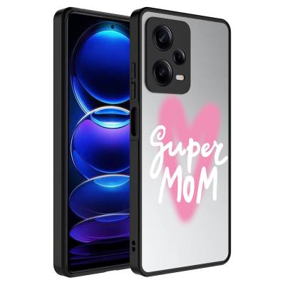 Xiaomi Redmi Note 12 Pro 5G Case Mirror Patterned Camera Protected Glossy Zore Mirror Cover - 6
