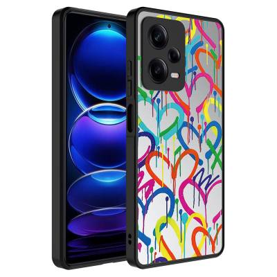 Xiaomi Redmi Note 12 Pro 5G Case Mirror Patterned Camera Protected Glossy Zore Mirror Cover - 8