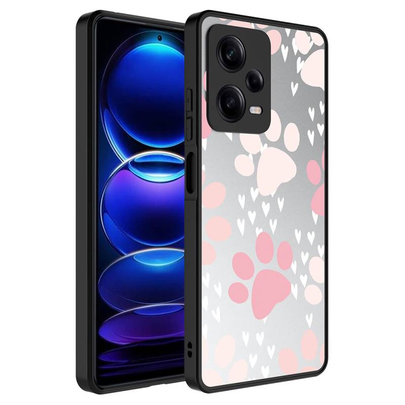 Xiaomi Redmi Note 12 Pro 5G Case Mirror Patterned Camera Protected Glossy Zore Mirror Cover - 2
