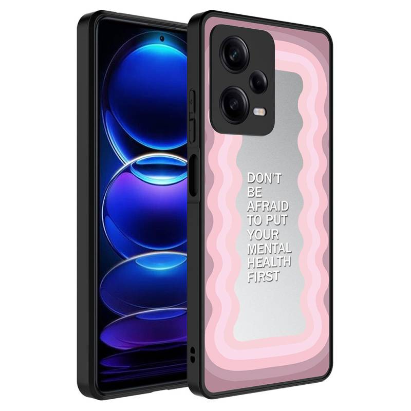 Xiaomi Redmi Note 12 Pro 5G Case Mirror Patterned Camera Protected Glossy Zore Mirror Cover - 7