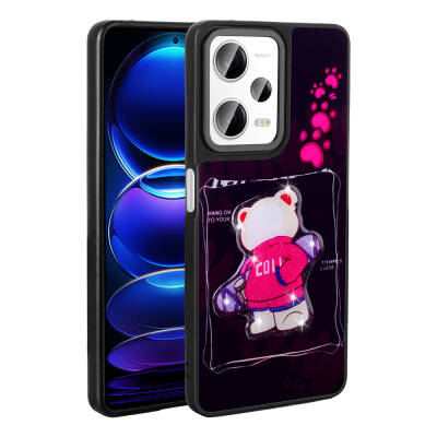 Xiaomi Redmi Note 12 Pro 5G Case Shining Embossed Iconic Figured Zore Amas Silicone Cover - 1