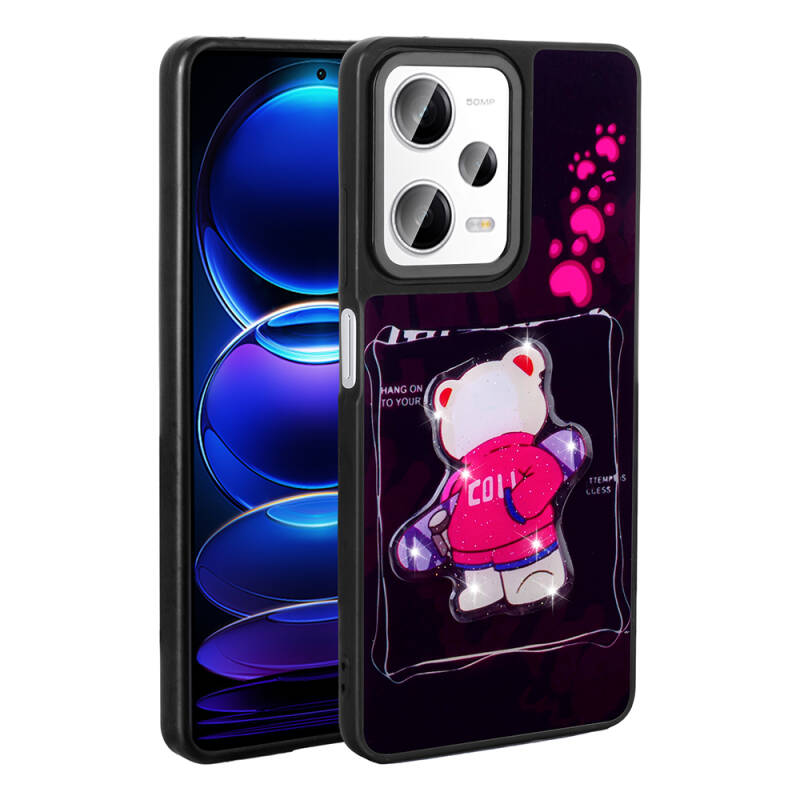 Xiaomi Redmi Note 12 Pro Plus 5G Case Shining Embossed Iconic Figured Zore Amas Silicone Cover - 5