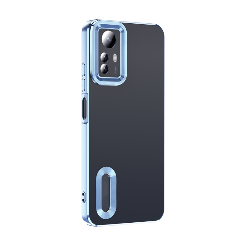 Xiaomi Redmi Note 12S Kılıf Kamera Korumalı Logo Gösteren Zore Omega Kapak - 4