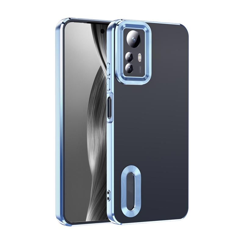 Xiaomi Redmi Note 12S Kılıf Kamera Korumalı Logo Gösteren Zore Omega Kapak - 2
