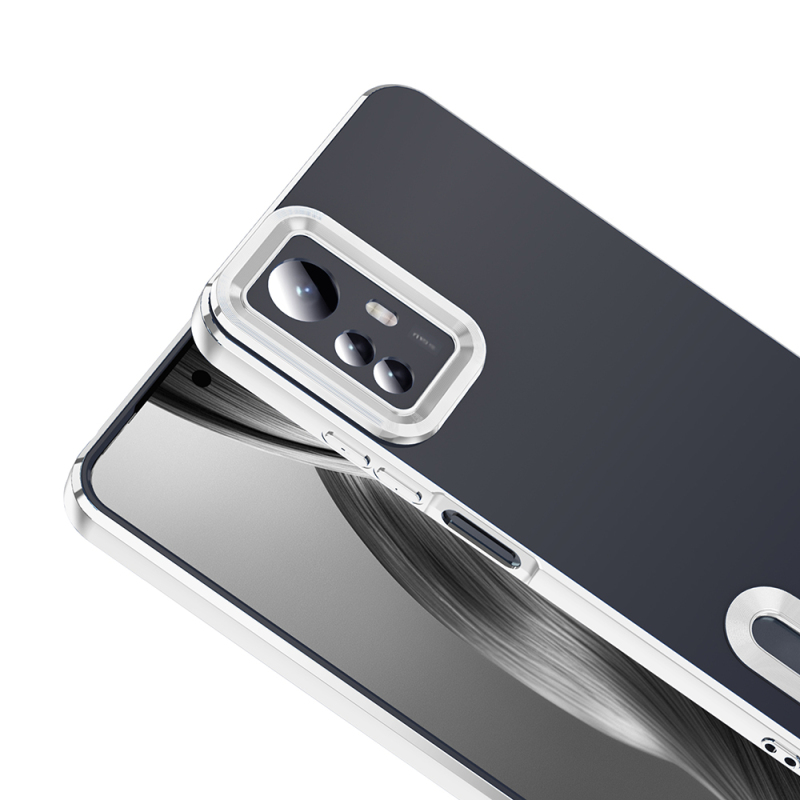 Xiaomi Redmi Note 12S Kılıf Kamera Korumalı Logo Gösteren Zore Omega Kapak - 7