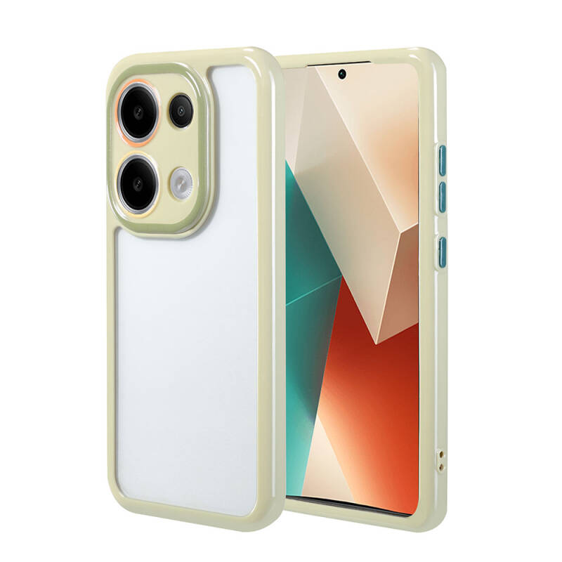 Xiaomi Redmi Note 13 4G Case Camera Protected Colorful Edge Frame Design Zore Vitamin Cover - 1