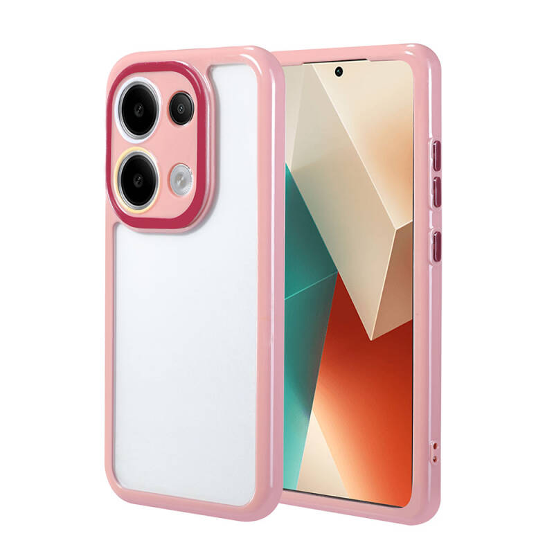 Xiaomi Redmi Note 13 4G Case Camera Protected Colorful Edge Frame Design Zore Vitamin Cover - 5