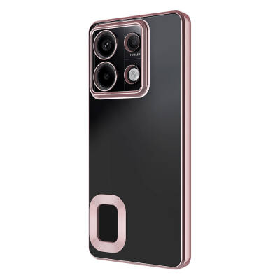 Xiaomi Redmi Note 13 4G Case Camera Protection Zore Omega Cover Showing Logo - 5