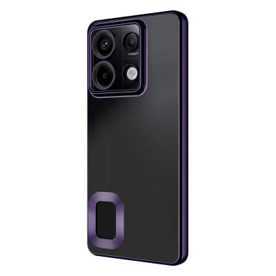 Xiaomi Redmi Note 13 4G Case Camera Protection Zore Omega Cover Showing Logo - 6