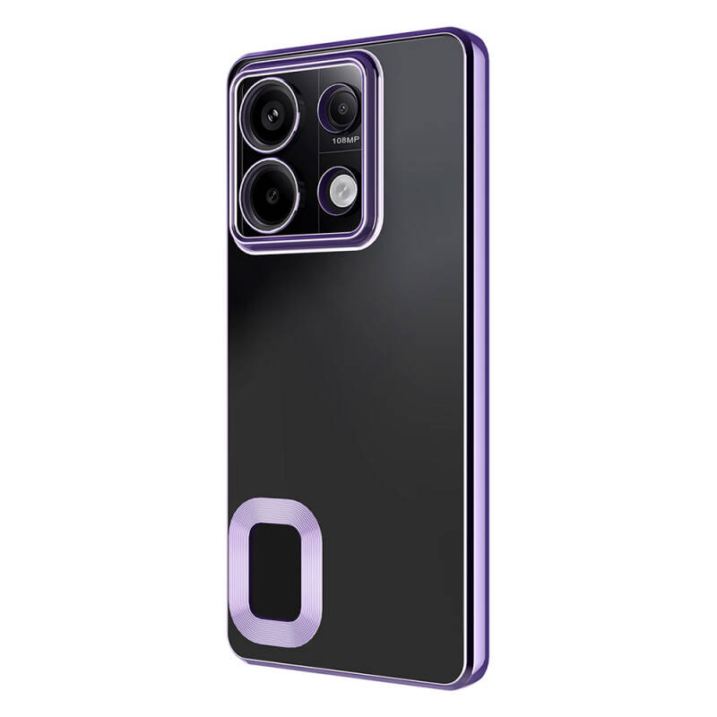 Xiaomi Redmi Note 13 4G Case Camera Protection Zore Omega Cover Showing Logo - 7