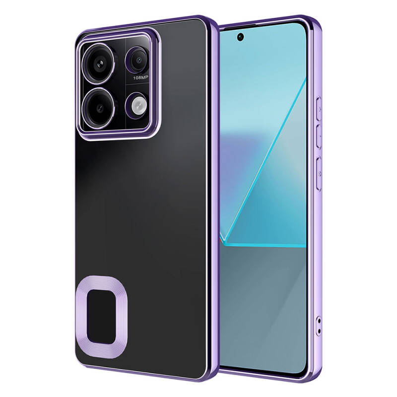 Xiaomi Redmi Note 13 4G Case Camera Protection Zore Omega Cover Showing Logo - 14