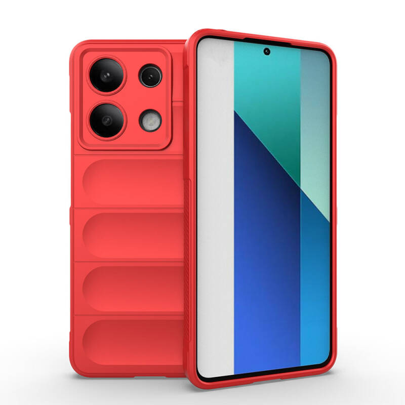 Xiaomi Redmi Note 13 4G Case Flexible TPU Hollow Back Surface Design Zore Etnik Silicone Cover - 4