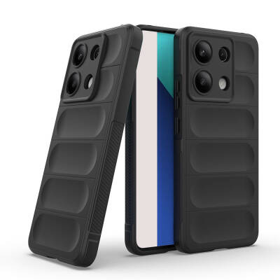 Xiaomi Redmi Note 13 4G Case Flexible TPU Hollow Back Surface Design Zore Etnik Silicone Cover - 25