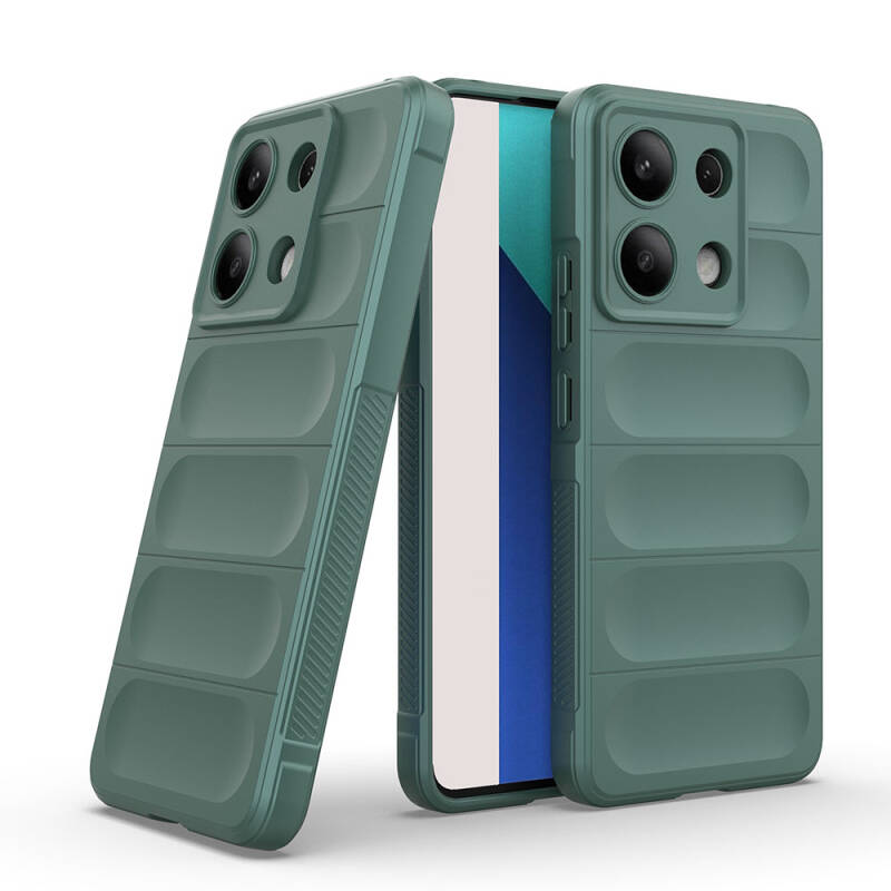 Xiaomi Redmi Note 13 4G Case Flexible TPU Hollow Back Surface Design Zore Etnik Silicone Cover - 27