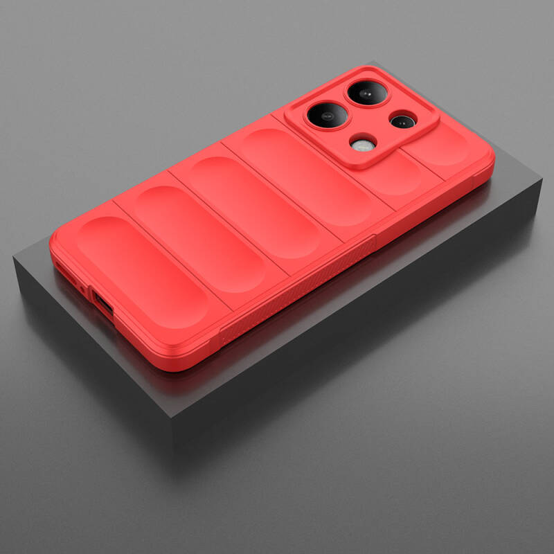 Xiaomi Redmi Note 13 4G Case Flexible TPU Hollow Back Surface Design Zore Etnik Silicone Cover - 46