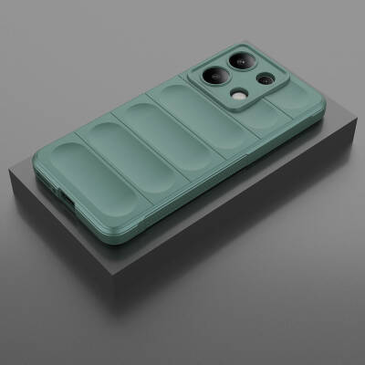 Xiaomi Redmi Note 13 4G Case Flexible TPU Hollow Back Surface Design Zore Etnik Silicone Cover - 47