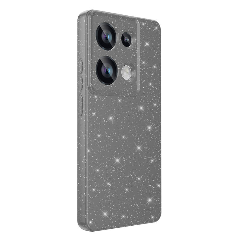 Xiaomi Redmi Note 13 Pro 4G Case Camera Protected Silvery Luxury Zore Koton Cover - 13