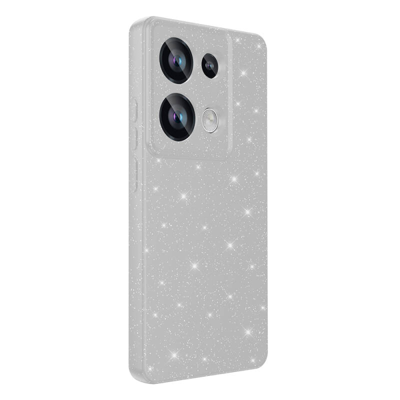 Xiaomi Redmi Note 13 Pro 4G Case Camera Protected Silvery Luxury Zore Koton Cover - 15