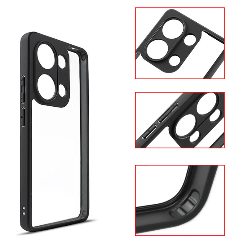 Xiaomi Redmi Note 13 Pro 4G Case Camera Protected Transparent Back Surface Zore New Roll Cover - 11