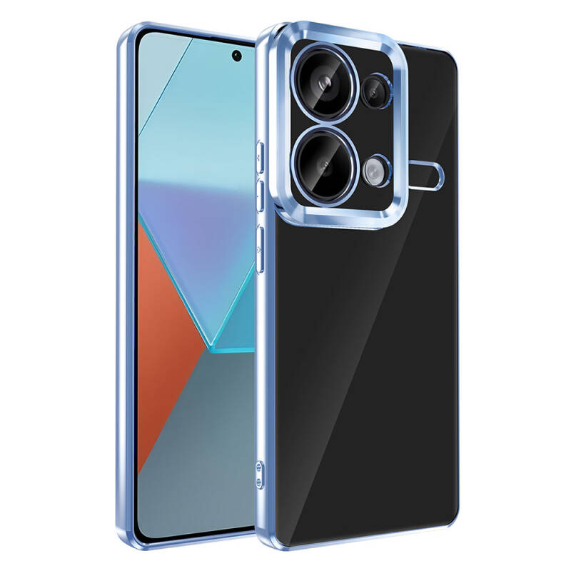 Xiaomi Redmi Note 13 Pro 4G Case Camera Protection Zore Omega Cover Showing Logo - 22