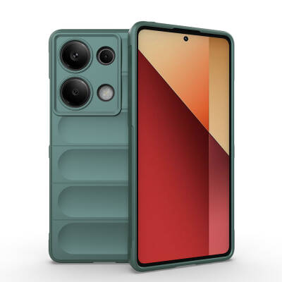 Xiaomi Redmi Note 13 Pro 4G Case Flexible TPU Hollow Back Surface Design Zore Etnik Silicone Cover - 40