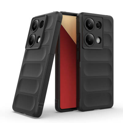 Xiaomi Redmi Note 13 Pro 4G Case Flexible TPU Hollow Back Surface Design Zore Etnik Silicone Cover - 6