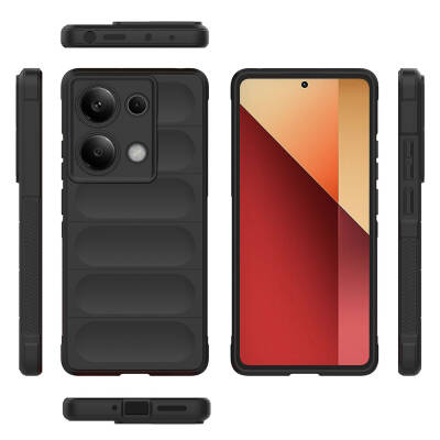 Xiaomi Redmi Note 13 Pro 4G Case Flexible TPU Hollow Back Surface Design Zore Etnik Silicone Cover - 5