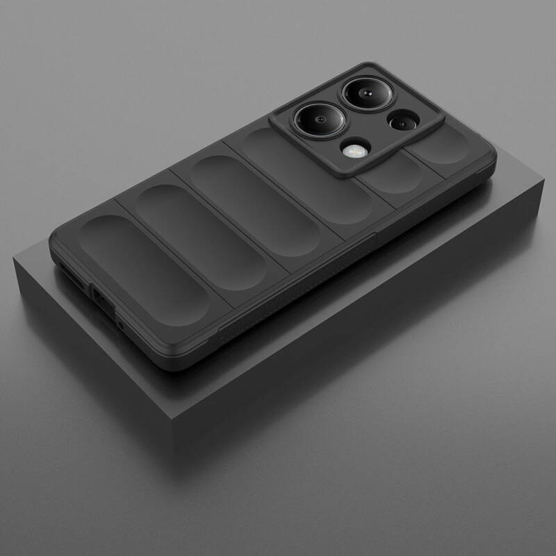 Xiaomi Redmi Note 13 Pro 4G Case Flexible TPU Hollow Back Surface Design Zore Etnik Silicone Cover - 17