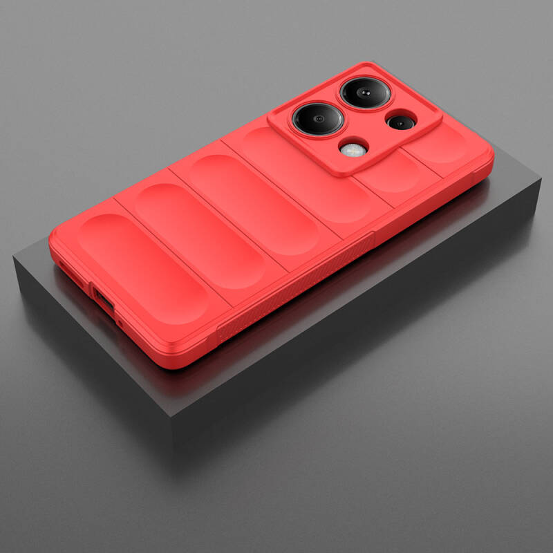 Xiaomi Redmi Note 13 Pro 4G Case Flexible TPU Hollow Back Surface Design Zore Etnik Silicone Cover - 31
