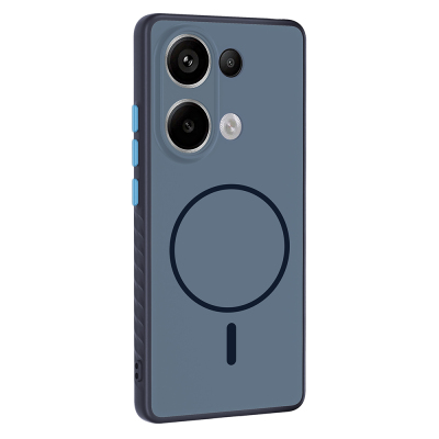 Xiaomi Redmi Note 13 Pro 4G Case M-safe Charging Feature Zore Tea Cover - 3