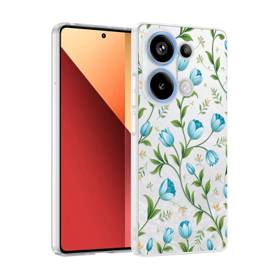 Xiaomi Redmi Note 13 Pro 4G Case with Camera Protector, Patterned Zore Clip Cover - 2