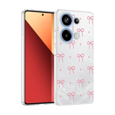 Xiaomi Redmi Note 13 Pro 4G Case with Camera Protector, Patterned Zore Clip Cover - 3