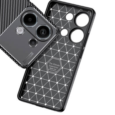 Xiaomi Redmi Note 13 Pro 4G Case Zore Negro Silicone Cover - 4