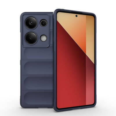 Xiaomi Redmi Note 13 Pro 4G Kılıf Esnek TPU Oyuklu Arka Yüzey Tasarımlı Zore Etnik Silikon Kapak - 1