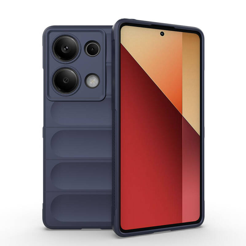 Xiaomi Redmi Note 13 Pro 4G Kılıf Esnek TPU Oyuklu Arka Yüzey Tasarımlı Zore Etnik Silikon Kapak - 1