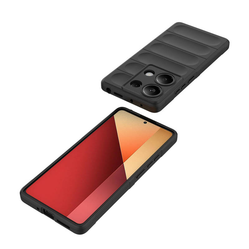 Xiaomi Redmi Note 13 Pro 4G Kılıf Esnek TPU Oyuklu Arka Yüzey Tasarımlı Zore Etnik Silikon Kapak - 10