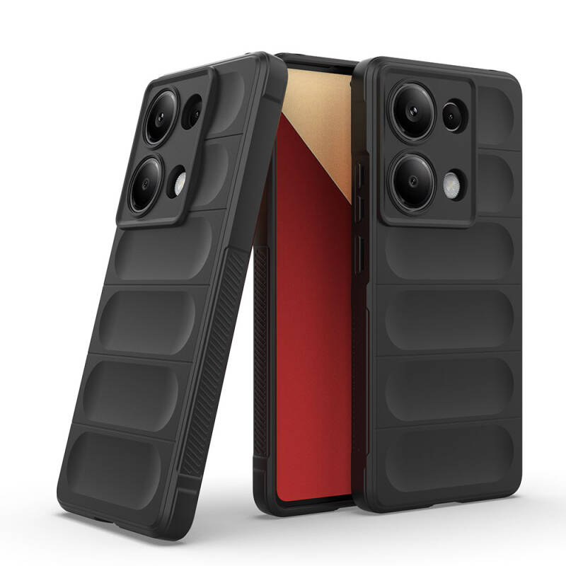 Xiaomi Redmi Note 13 Pro 4G Kılıf Esnek TPU Oyuklu Arka Yüzey Tasarımlı Zore Etnik Silikon Kapak - 6
