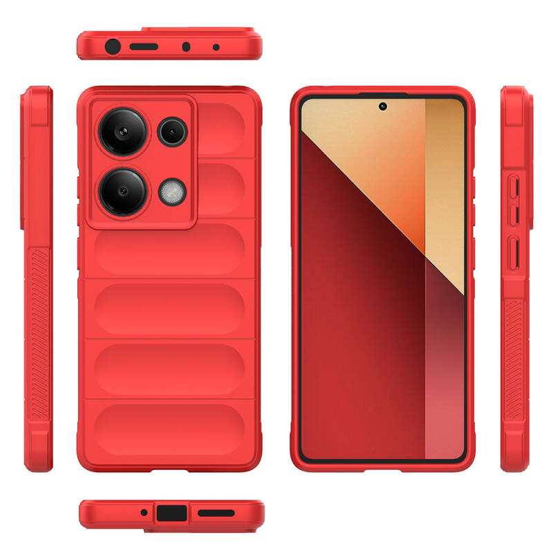 Xiaomi Redmi Note 13 Pro 4G Kılıf Esnek TPU Oyuklu Arka Yüzey Tasarımlı Zore Etnik Silikon Kapak - 29